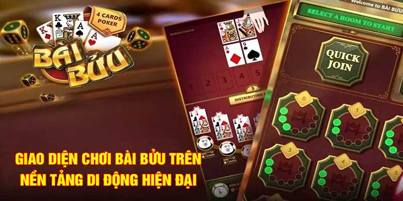 Giao diện chơi bài Bửu trên nền tảng di động hiện đại