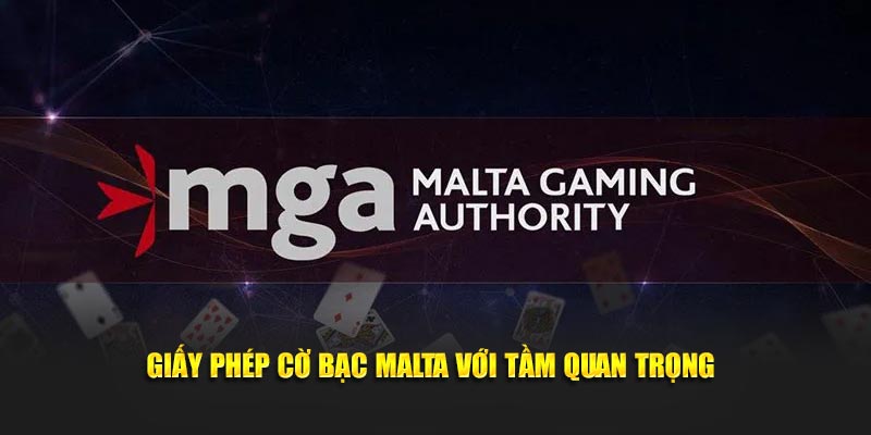 Giấy phép cờ bạc Malta với tầm quan trọng